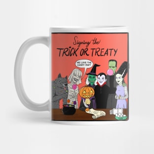 trick or treat halloween monsters Mug